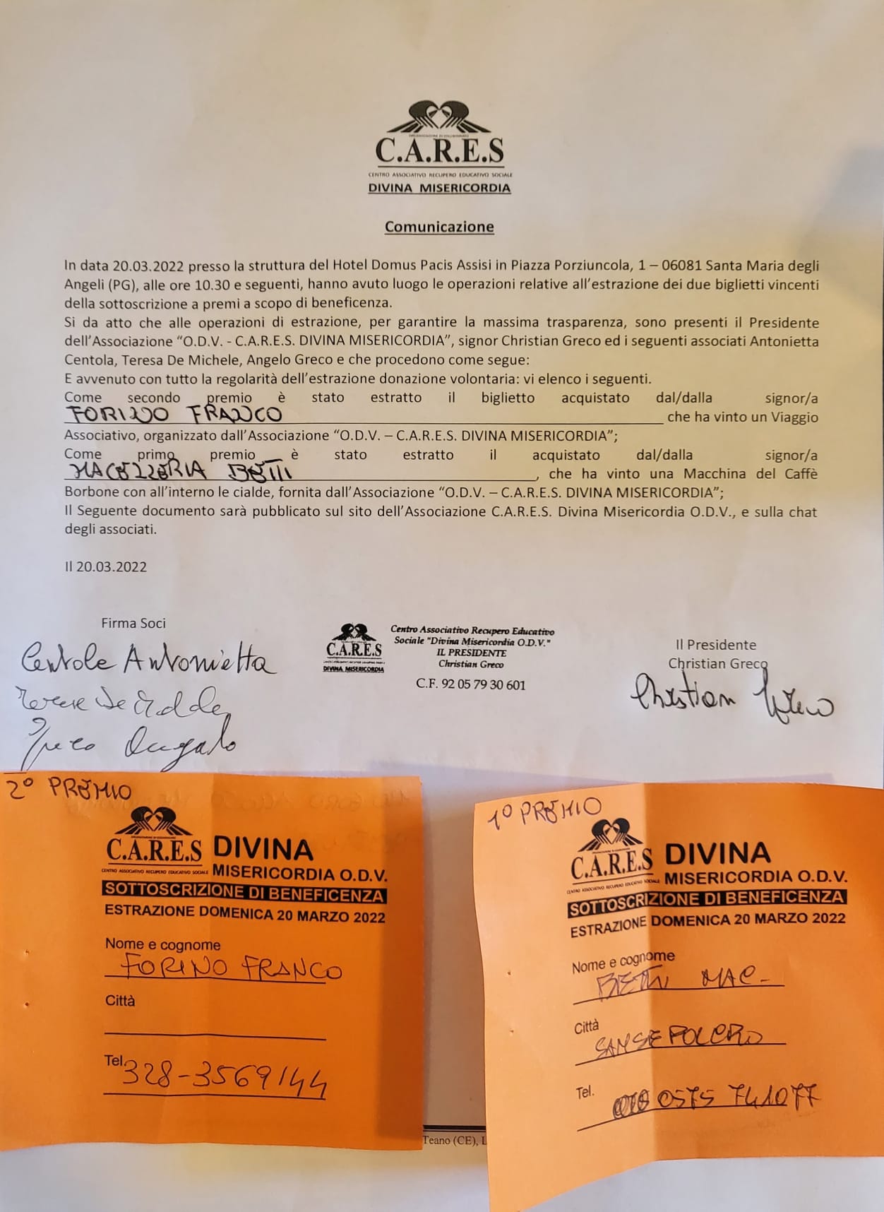 Comunicazione Cares Divina Misericordia